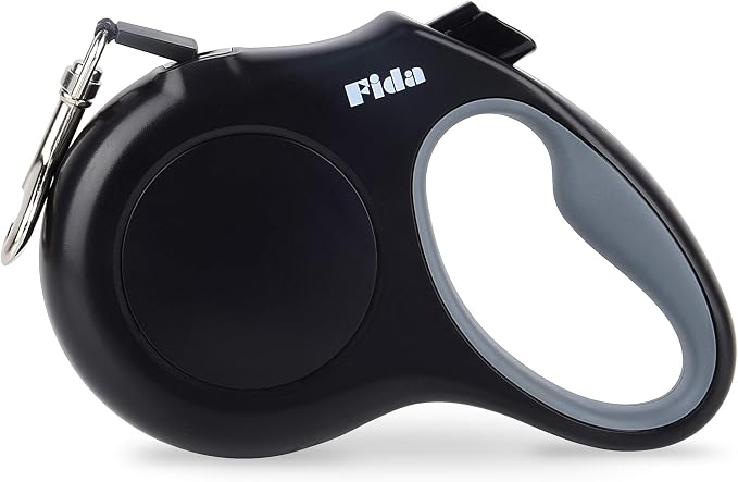 Fida Retractable Dog Leash X-Small Breed, 10 ft Durable Pet Walking Leash for Extra Small Dogs/Cats/Small Animals up to 18 lbs, 360° Tangle Free, Black by Fida