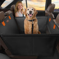 FURTIME Large Dog Car Seat, Upgraded PU Leather Back Seat Extender with Hard Bottom, Waterproof Pet Car Seat Cover for Medium Sized Dog, Pet Hammock for Cars, SUVs, Trucks by FURTIME