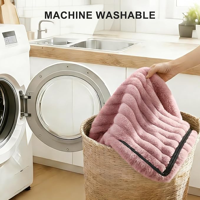 FURTIME Dog Bed for Small Dogs, Washable Orthopedic Dog Bed with Removable Cover, Rectangle Soft Calming Sleeping Puppy Bed Durable Pet Cuddler with Anti-Slip Bottom - Image 4