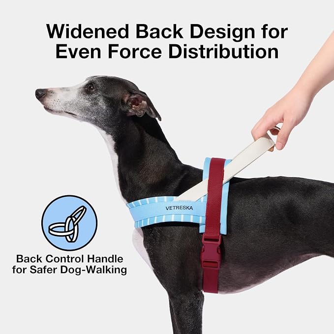 VETRESKA Dog Harness Small Sized Dog, Adjustable No Choke Puppy Harness XS | No Pull, Easy Control Pet Harness Vest for Dogs, Cat, Kitten, Dog Harness with Anti-Tangle Dog Leash Set (Misty Melo) - Image 4