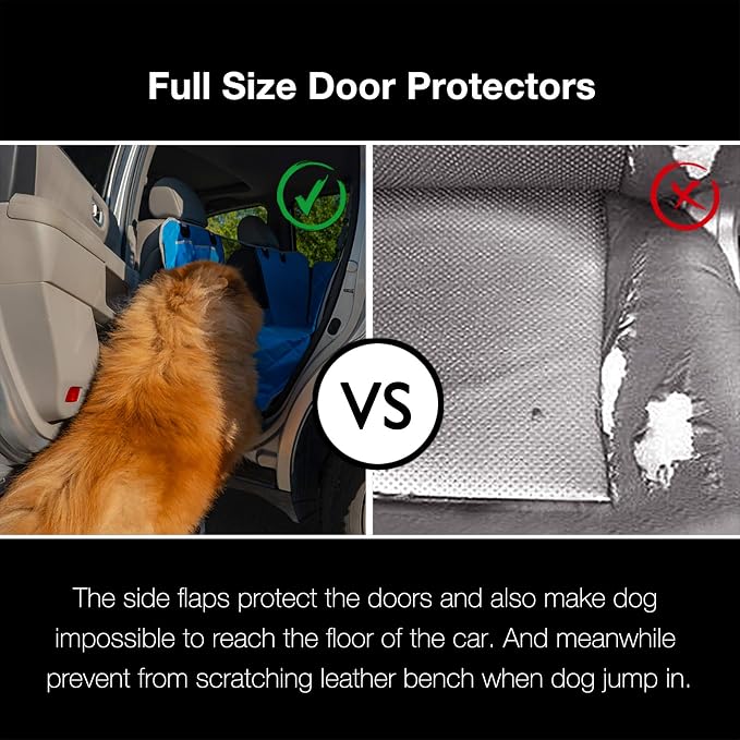 Dog Seat Cover for SUV and Small Truck, Waterproof Car Hammock Heavy Duty Back Seat Cover for Dog with Mesh Window Durable Scratchproof Pet Car Seat Protector for Rav4 CR-V Jeeps - Image 5