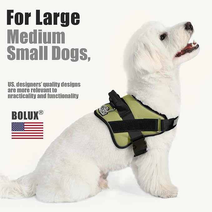 Dog Harness, No-Pull Reflective Dog Vest, Breathable Adjustable Pet Harness with Handle for Outdoor Walking - No More Pulling, Tugging or Choking - Image 5