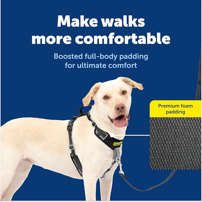 PetSafe Easy Walk Comfort No Pull Dog Harness, Black, Large | Stops Pulling on First Use with Front Martingale Loop, Full-Body Padding, 5-Point Adjustable Fit - Image 3