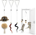 Cat Toys for Indoor Cats,Interactive Door Hanging Cat Toys Attached with Catnip/Feathers/Birds/Worm Toys for Cats/Kitten Toys(3 Pack) by URMYONLY