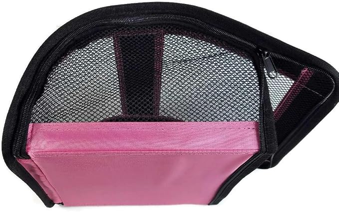 Perfect Petzzz Tote for Lifelike Stuffed Interactive Pet Dogs and Cats, Nylon and Mesh Toy Carrier for Pet Animals, Zippered Carrying Case Accessory (Pink) - Image 5