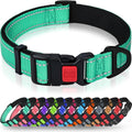 Taglory Reflective Extra Large Dog Collar, Comfortable for Safe Night Walks | Soft Neck Cushioning, Adjustable 18-28 in, Sturdy Webbing Withstands Strong Pullers, Zinc Alloy D-Ring for Leash and ID Tags by Taglory