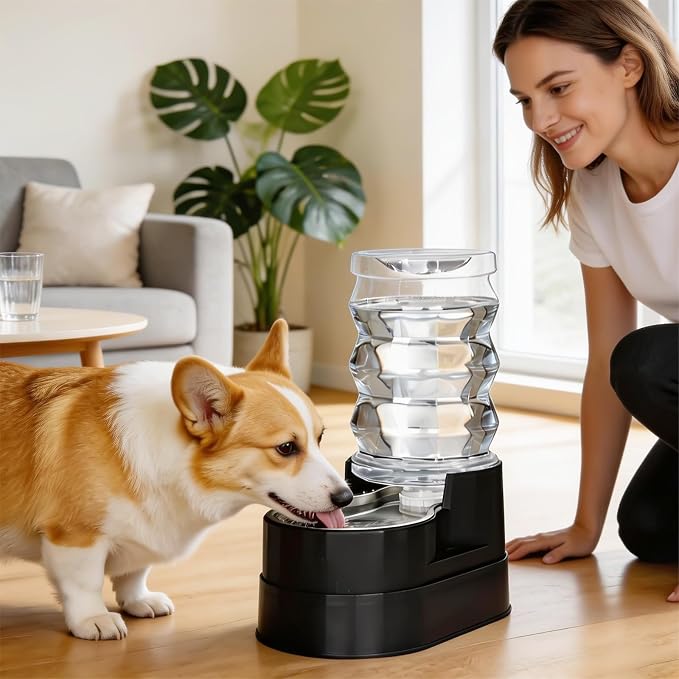 RIZZARI 7L Raised Dog Water Dispenser: Stable Base Design | Gravity Fed/No Power Needed/Anti-Spill Base/for Senior Dogs & Large Breeds/Garage/Garden/Easy-Clean - Image 7