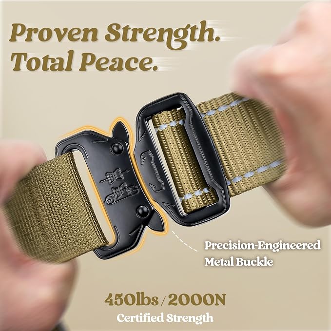 rabbitgoo Tactical Dog Harness X-Large, Heavy Duty Military No Pull Vest | Sturdy Metal Buckles, 5 Adjustments, Molle System, Powerful Pullers for Training, Hunting, Outdoor, Brown Reflex, X-Large - Image 4