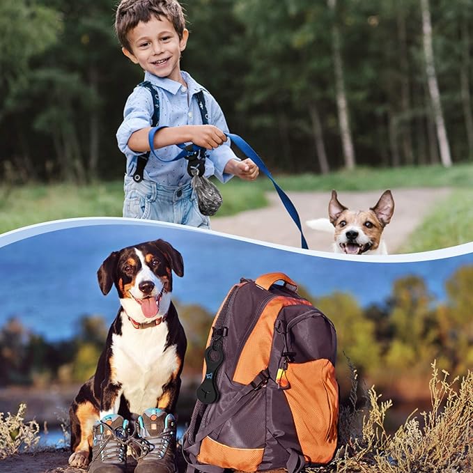 Dog Poop Bag Holder for Leash Waste Bag Carrier Dog Poop Bag Dispenser for Walking Running Bicycle Accessory 2 Pieces - Image 6