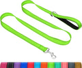 Taglory Reflective Dog Leash for Small Dogs, 3/4in x 4ft, Neon Green | Ideal for Night Walking, Strong for Sudden Pulls, Lightweight & Gentle on the Neck, Soft Padded Handle by Taglory