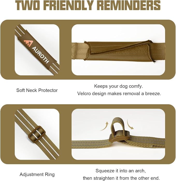 AUROTH Dog Harness and Leash Set Small Sized Dog, No Pull Escape Proof Vest | with Leash Clips, LED light clip, Breathable Mesh Padded No Choke, Easy Walking and Training, Desert Camo, Small - Image 8