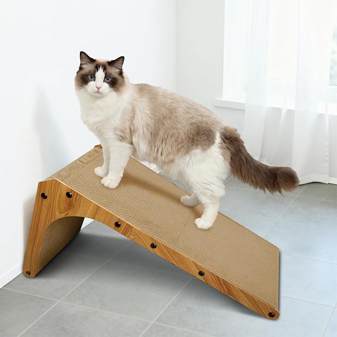 Cat Scratcher, L-Shaped Cat Scratching Pad, 23 Inch, Small | Recyclable Cardboard for Vertical or Horizontal Scratching, Ideal for Indoor Cats and Helps Protect Furniture, Durable Use - Image 6
