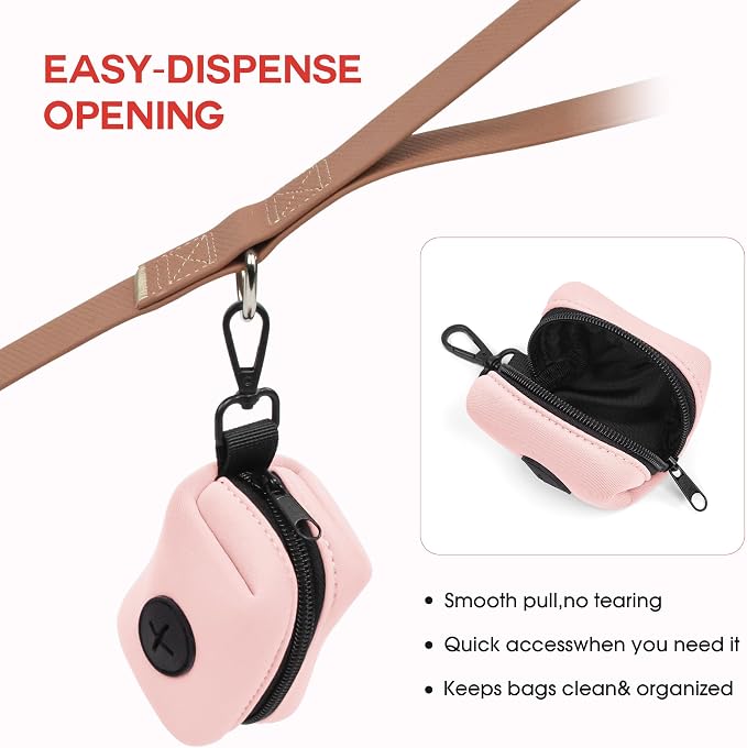 Wolfone Dog Waste Bag Holder, Leash Poop Bag Dispenser with Secure Clip | Secure Clip Design Durable & Odor-Free Universal Bag Fit Lightweight & Portable Stylish Color Options - Image 6