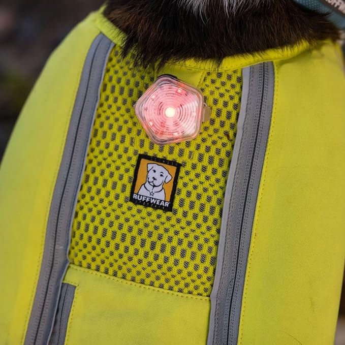 Ruffwear, Beacon Safety Light for Dogs, Rechargeable, Clear Lake | Durable & Waterproof, High Performance Safety Light Visible in Low-Light Conditions or Inclement Weather, 3 LED Color Options - Image 5
