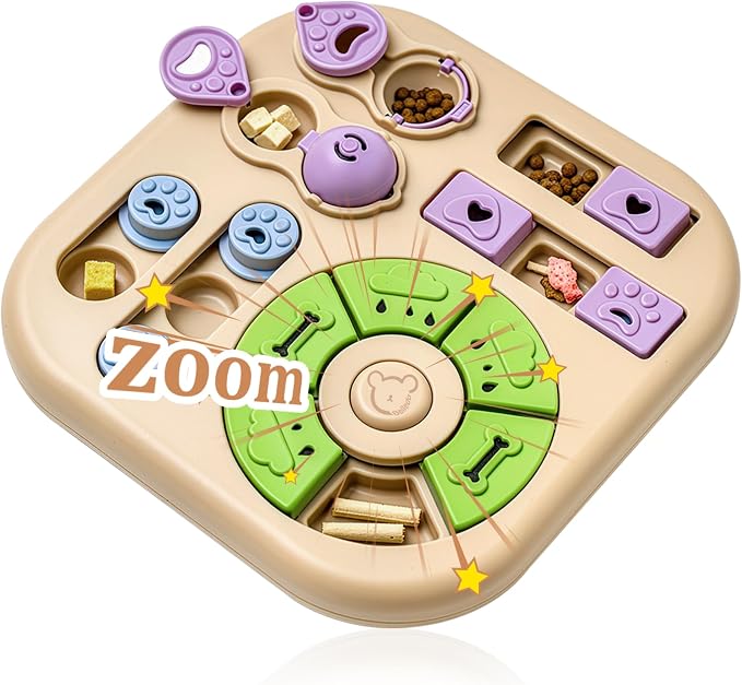 Interactive Dog Puzzle Toys for Smart Dogs - Mental Stimulation Puzzle Toys for Small & Medium Dogs, Treat Dispensing Dog Enrichment Toys for Beginner Dogs by BELLEDO