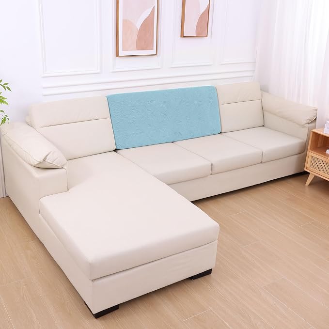 hyha Individual Couch Cushion Covers, Sofa Seat Cushion Covers Washable | Stretch Dog Couch Cover, Elastic Bottom, Anti-Slip Protector, Ideal For Pets & Kids, Durable Sofa Slipcover, Back Cover L - Image 7