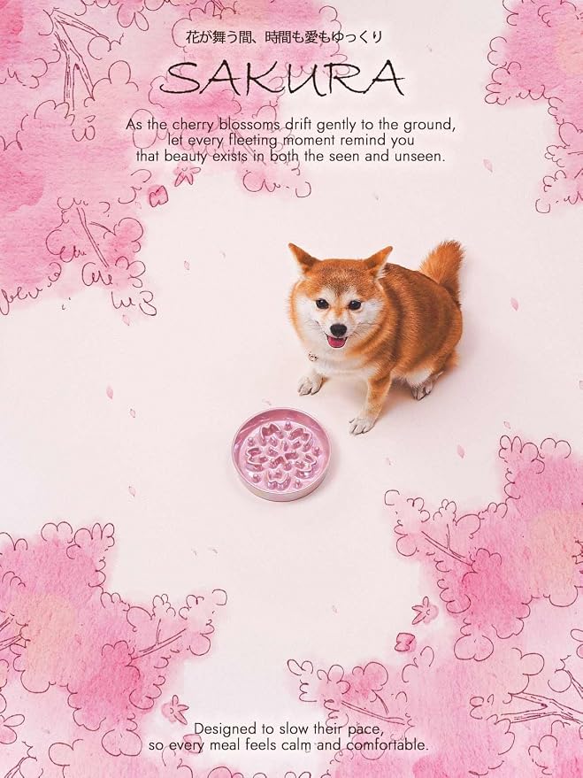 LE TAUCI Ceramic Slow Feeder Dog Bowls Small Breed, 0.6 Cups Dog Food Dish for Fast Eaters, Puzzle Bowl for Small Dogs and Cats,Sakura Pink - Image 7