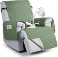 VANSOFY 100% Waterproof Recliner Chair Covers Washable, Bean Green, 30" | Non-Slip, Slipcover with Pocket, Furniture Protector, Elastic Straps, Chair Cover for Pets, Dogs by VANSOFYFURNITURECOVERS