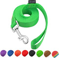 AMAGOOD 6 FT Puppy/Dog Leash, Strong and Durable Traditional Style Leash with Easy to Use Collar Hook,Dog Lead Great for Small and Medium and Large Dog (3/4 in x 6 ft(Pack of 1), Green) by DOGLEASH