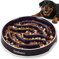 LOOBANI 4.5 Cups Ceramic Slow Feeder Dog Bowls Giant Dogs with Grip Handles | Heavy Ceramic, Stay in Place, Healthier Eating, Durable & Easy-Clean, Foam-Protected, Perfect for Fast-Eating Large Breeds by LOOBANI