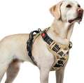 rabbitgoo Dog Harness for Large, Updated Easy On & Off with 3 Buckles | No Pull No Choke, Walking with 2 Clips and Handle, Adjustable Soft Reflective, Desert Ridge, Large by rabbitgoo