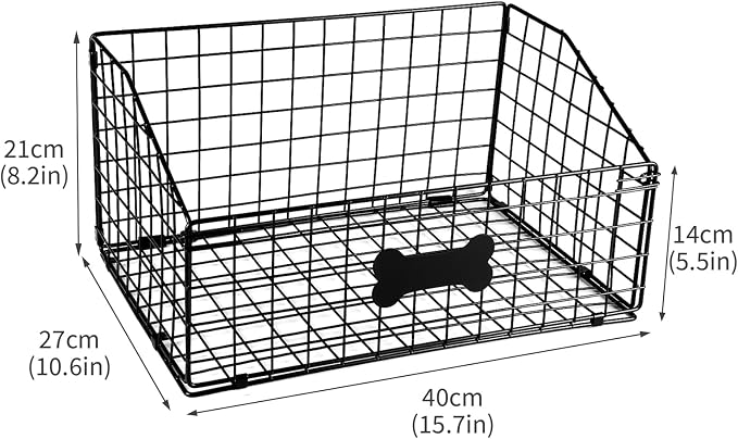 Dog Toy Bin-Dog Toy Basket-Metal Storage Box-Chew-Proof Dog Food Toy Storage Container-Toy Box For Living Room Area-Dog Storage Organizer-For Puppy Leash,Accessories, Blanket Food Storage Container. - Image 8