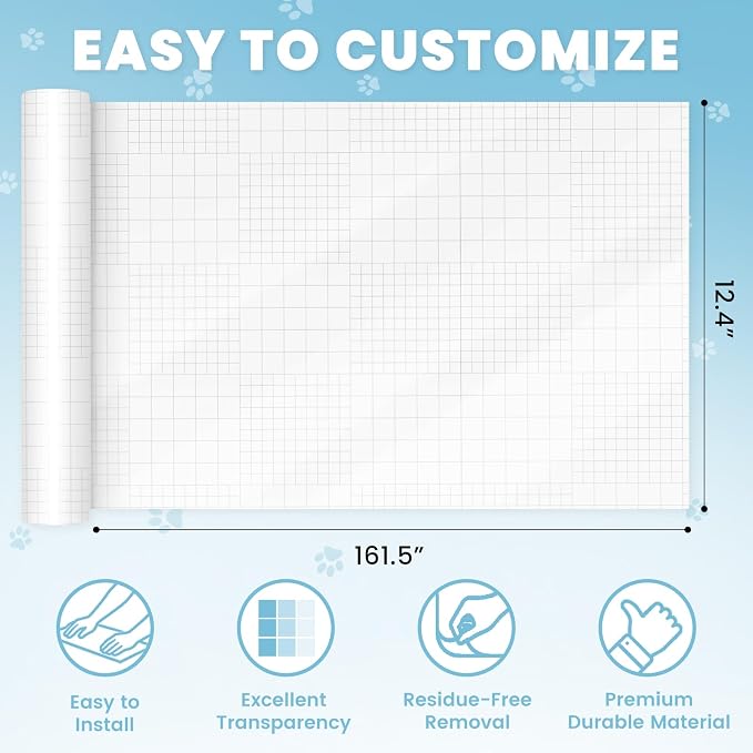 Anti Cat Scratch Furniture Protector, 161.5" x 12.4" | Cat Scratch Deterrent Protection, Clear Single-Sided, Strong Adhesion, Residue-Free, Couch,sofa,& Wood Furniture - Image 2