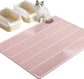 TRZZ XXL Cat Litter Mat, Large Silicone Waterproof Mat, Pink | Non-Slip, Easy to Clean, Cat Litter Trapping Mat, Kitty Litter Catcher, Scatter Control, for Floor by TRZZ