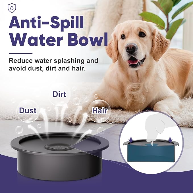 XIAZ Elevated Dog Bowls Large Breed Raised Dogs Bowl Stand Large/Medium Sized Dog Slow Feeder Dogs Bowls Food Water Stands 5 Heights Adjustable 9/11/12/14in Pet Feeder Dish Station - Image 7