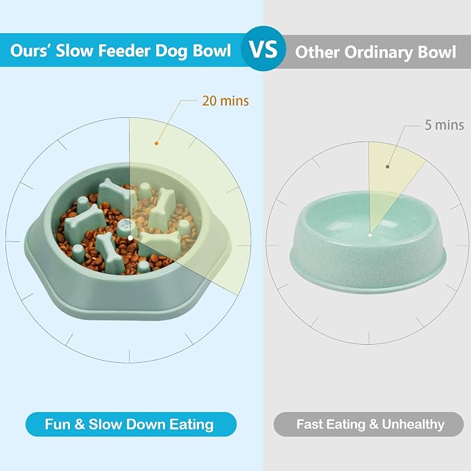 UPSKY Slow Feeder Dog Bowl Anti-Chocking Slower Feeding Pet Puzzle Bowls | Interactive Bloat Stop Dog Food Dishes, Non-Slide Dogs Lick Treat for Small Medium, Slow-Eating Maze Design, Easy to Clean - Image 5