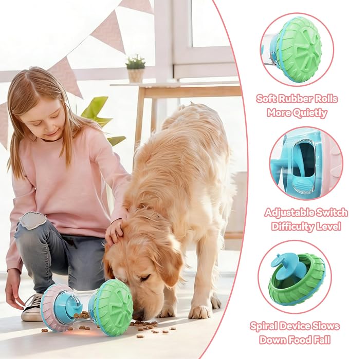 MateeyLife Interactive Dog Puzzle Toy for Small Medium Large Dogs | Adjustable Treat Dispensing Slow Feeder, Interactive Dog Toys Roller, Boredom Relief Enrichment Toys to Keep Them Busy - Image 5