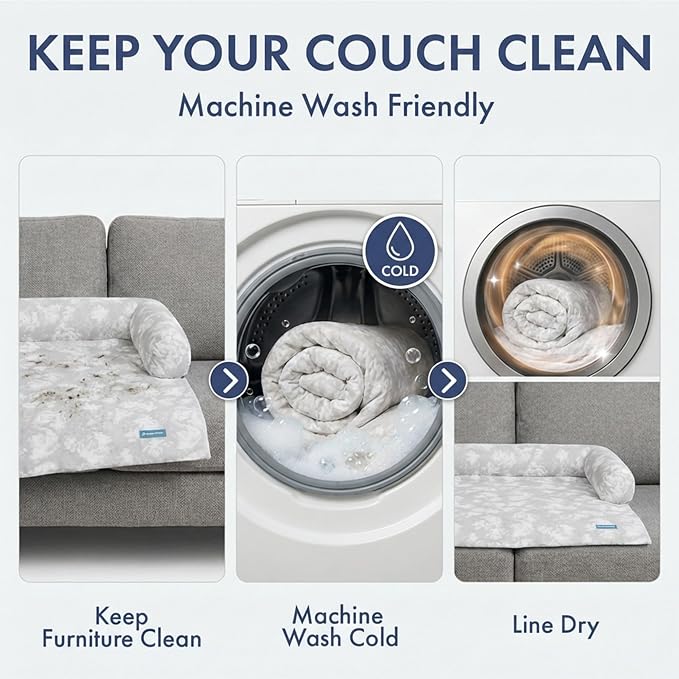 Spark Paws Cooling Couch Cover Dog Bed, Furniture Protector Mat | Non-Toxic Washable Pet Cooling Pad for Large, Medium and Small Dogs - Image 6