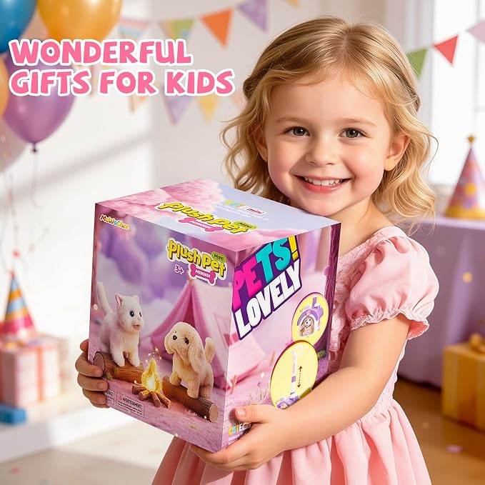 Cat Toys for Kids Girls, Interactive Robot Cat Toy for Girl 4 5 6 7 8 Year Old, Dress Up for Little Cat, Pretend Play Toddlers Girl Toy for 5-7 6-8, Ideas Birthday Gifts for Girl 5 Year Old - Image 9