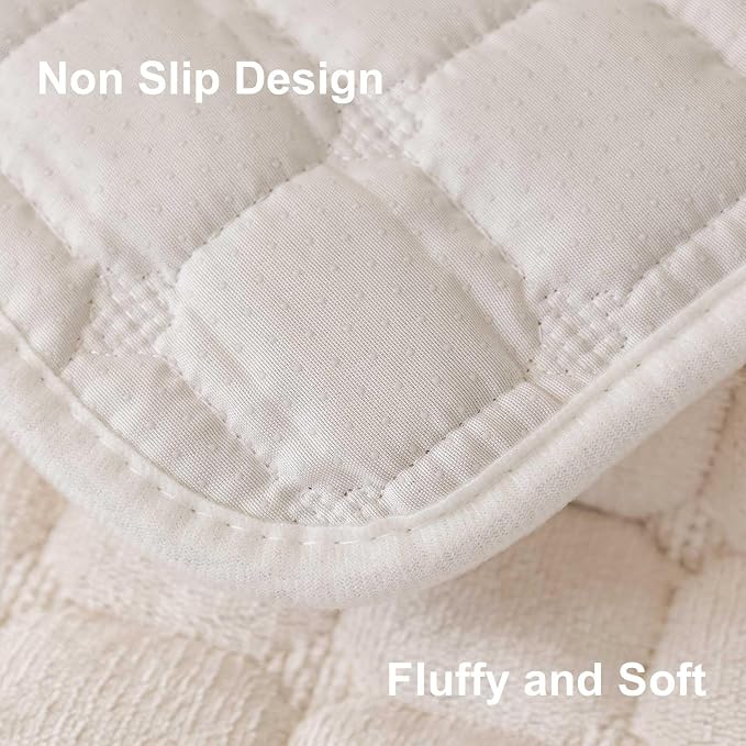 Velvet Washable Couch Cover for Pets Dogs, Non Slip Sectional Sofa Covers for 3 Cushion Couch Sofa L Sharped Sofa Slipcovers, Furniture Protector (1 PCS 36"x94",White) - Image 5