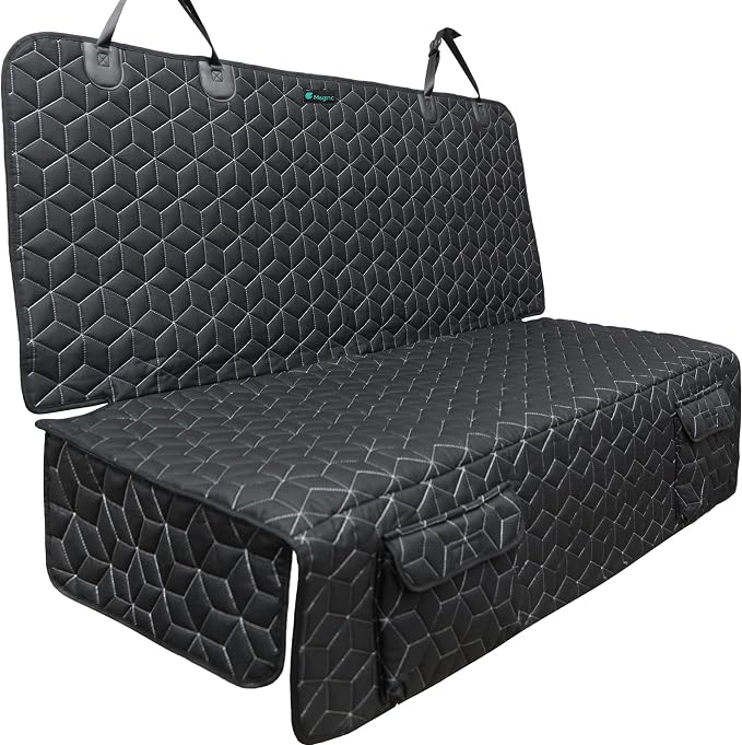 Meginc Dog Car Seat Cover for Back Seat, Waterproof Non-Slip Bench Protector for Dogs & Kids, Durable 600D Scratch Proof Seat Cover for Hair, Scratches, Travel and Daily Use in Full Size SUVs by Meginc