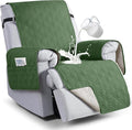 VANSOFY 100% Waterproof Recliner Chair Covers Washable, Vine Green, 25" | Non-Slip, Slipcover with Pocket, Furniture Protector, Elastic Straps, Chair Cover for Pets, Dogs by VANSOFYFURNITURECOVERS