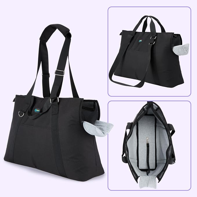 Ownpets Large Pet Carrier for Dogs Cats, 18-20lbs, Hands-Free Purse Bag | extra large, storage pockets, travel vet shopping, medium pets - Image 7