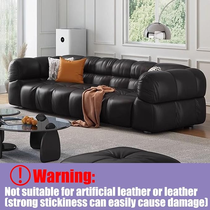 Anti-Cat Scratch Furniture Protector, 200" x 12", Single-Side Cat Couch Scratch Protector with 50 Twist Pins + 1 Scraper - Image 7