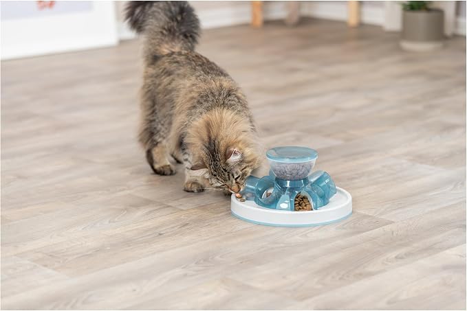 TRIXIE Tunnel Slow Feeder for Cats and Dogs, Interactive Cat Toy, Pet Food Dispenser, Treat Dispenser (Pack of 3) - Image 4