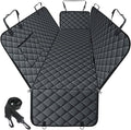 NECKORY Waterproof Dog Car Seat Cover for Back Seat, Pet Hammock- S, Black | Durable waterproof hammock with nonslip design & storage pockets. Protects seats from scratches, fits cars, SUVs & trucks. by NECKORY