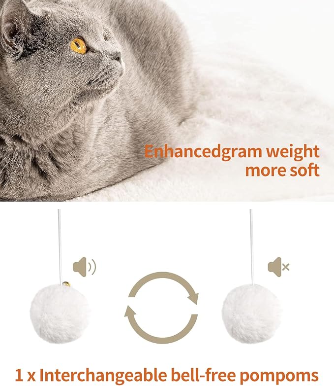 43.7" Cat Tree, Modern Cat Tree Tower, Cat Tower for Indoor Cats Large Adult, Cat Condo with Scratching Post, Large Perch and Removable Pads, White - Image 7