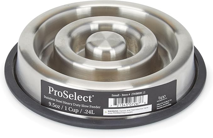 ProSelect Stainless Steel Heavy Duty Slow Feeder Small by PetEdge