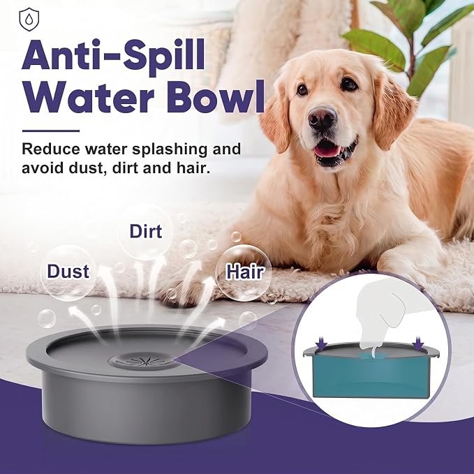 XIAZ Elevated Dog Bowls Large Breed Raised Dogs Bowl Stand Large/Medium Sized Dog Slow Feeder Dogs Bowls Food Water Stands 5 Heights Adjustable 9/11/12/14in Pet Feeder Dish Station - Image 5