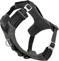 Kurgo Journey Air Dog Harness, Black, Medium | Padded Chest, Ripstop Outer & Breathable Mesh, Back Assist Handle, Rust-Free Aluminum Hardware, Reflective Trim by Kurgo
