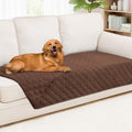 Smiry Waterproof Reversible Pet Couch Covers for Dogs | Pet Friendly, Soft Fabric, Washable Sofa Furniture Protector for Dogs Cat Kids, Checkered (40"x90", Brown/Brown) by Smiry