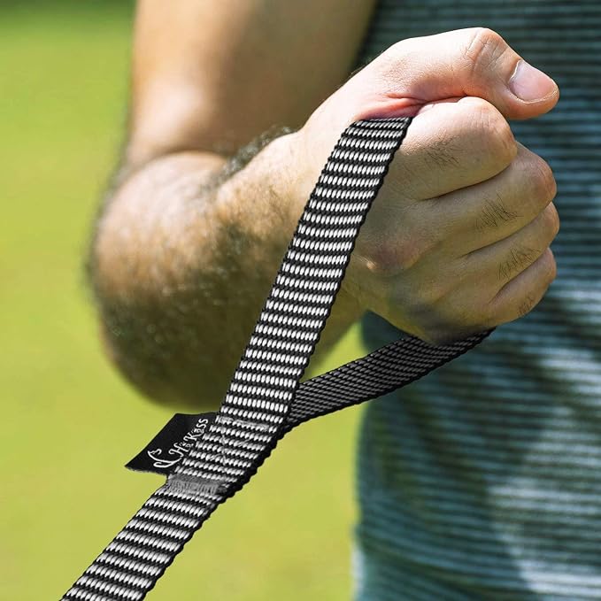 Hi Kiss Dog/Puppy Obedience Recall Training Agility Lead - 15ft 20ft 30ft 50ft 100ft Training Leash - Great for Training, Play, Camping, or Backyard(50ft,Black_White) - Image 2