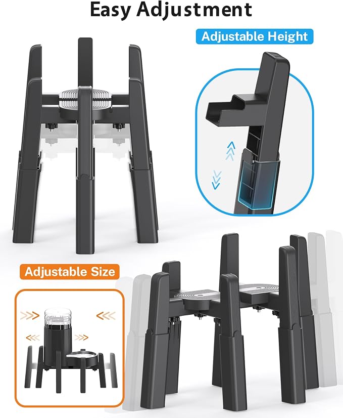 Dog Water Dispenser Stand, Pet Automatic Feeder Holder, Stand Only | Elevated Pet Water & Food Bowl for Medium Dogs, Stable and Anti-Slip Raised Bowl - Image 3