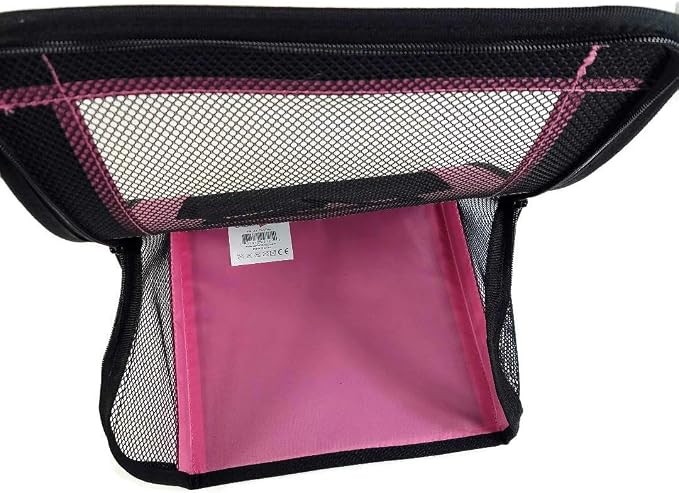 Perfect Petzzz Tote for Lifelike Stuffed Interactive Pet Dogs and Cats, Nylon and Mesh Toy Carrier for Pet Animals, Zippered Carrying Case Accessory (Pink) - Image 4
