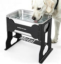 Bobbie & Laxi 14" Elevated Dog Water Bowl, 2.4 Gal Stainless Steel Bowl | Raised Dog Bowl for Large Breed, Metal Dog Feeding Station for Relief Joint Pressure, Easy Clean for Indoor & Outdoor Use by BobbieLaxi