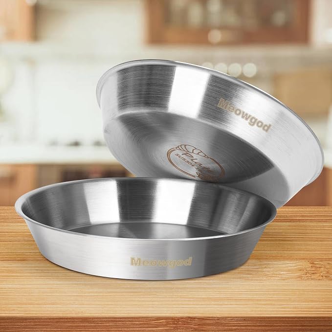 Cat Bowls,6.7" Extra Wide Stainless Steel Cat Food Bowls Whisker Friendly Water Dishes Plates for Cats and Small Dogs Good for Wet and Dry Food(2pack) - Image 6